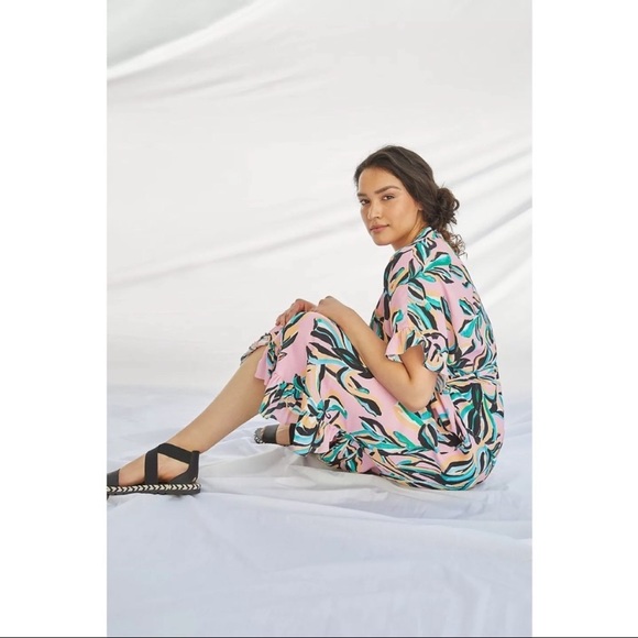 Anthro Corey Lynn Calter Ruffled Shirtdress - Picture 4 of 4